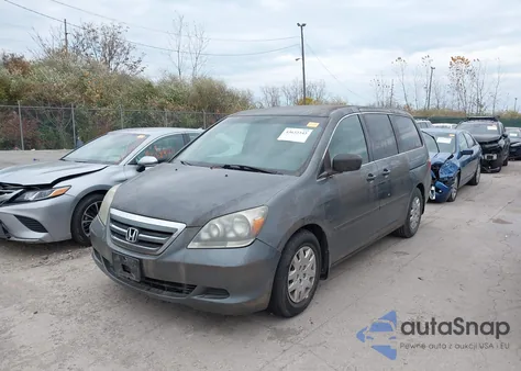 2007 Honda Odyssey Lx from USA, damaged, VIN 5FNRL38207B113786
